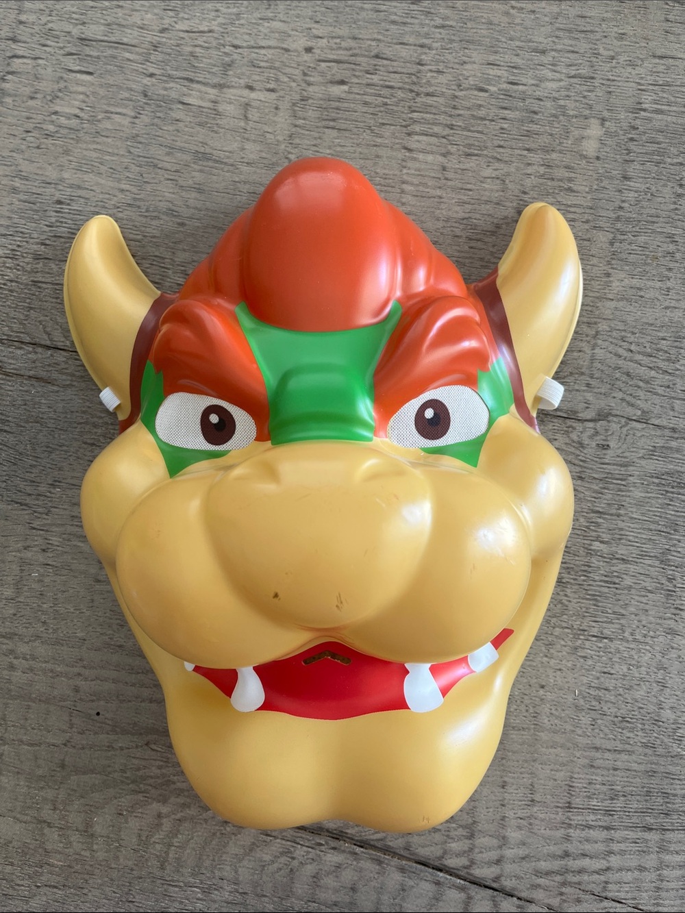 Kids Bowser Costume Mask in Yellow, Red & Green